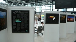 Jiri Kolbaba's exhibition at Prague Airport