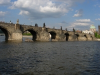 Charles Bridge in the centre of Prague