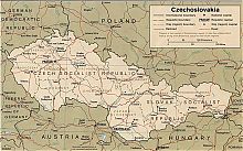 czechoslovakia map