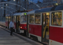 Tram in Prague-Barrandov