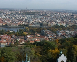 Amazing view from Petrin Observation Tower
