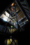 Interior of the Old town city hall tower that hosts the Astronomical clock