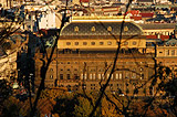 The National Theatre in the autumn sun