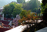 Autumn colours over  Prague roofs