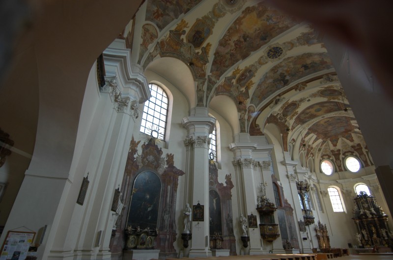 Beautiful interior of the Church of St Margaret in Brevnov