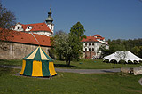 Historical tents prepared for the 100th anniversary of Brevnov town