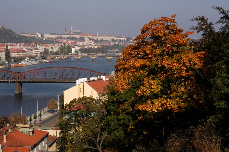 Bridges over the Vltava from Vysehrad