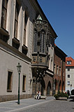 Gothic oriel window