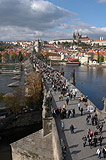 Charles Bridge from Prague Old Town bridge Tower