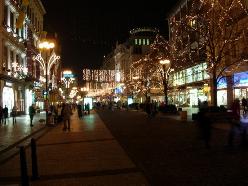 Wenceslas Square at New Year