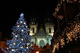 Christmas decorations at the Old Town Square