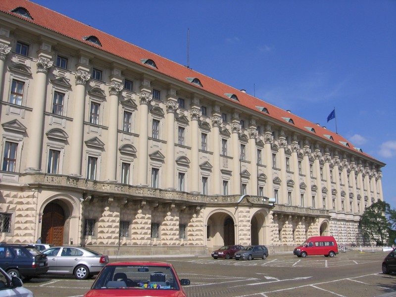 The frontage of Czernin Palace