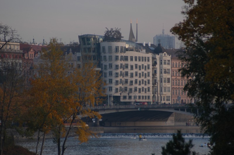 Dancing House in autumn