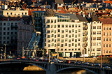 The Dancing House in late afternoon light
