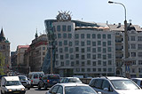 Dancing House from the Jiraskuv Bridge