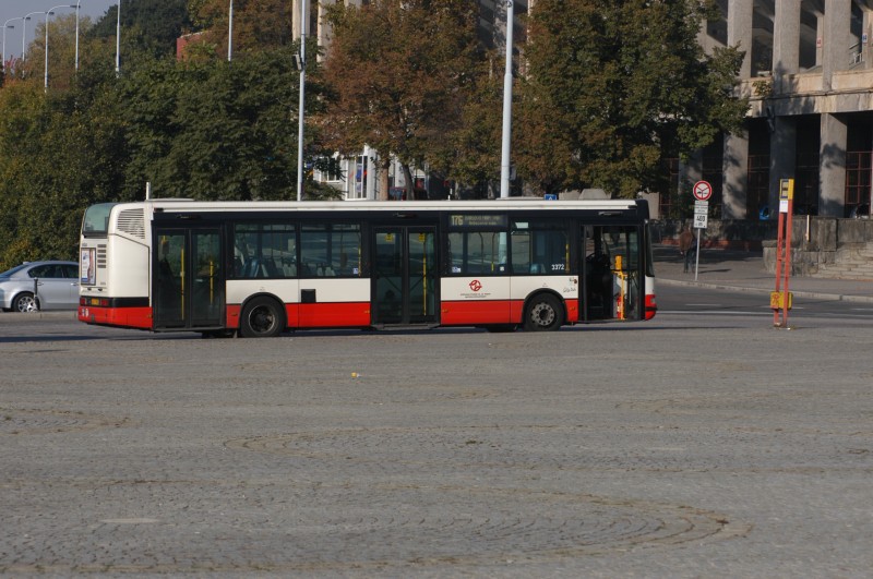 Typical low-floor bus in Prague
