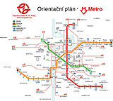 Prague subway map