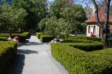 Franciscan Garden with many benches