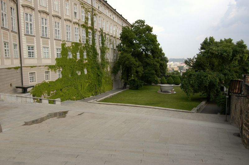 View of the Royal Garden besides the Prague Castle