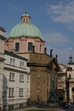 Charles IV in front of Church of St Francis