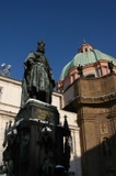 Impressive statue of Charles IV