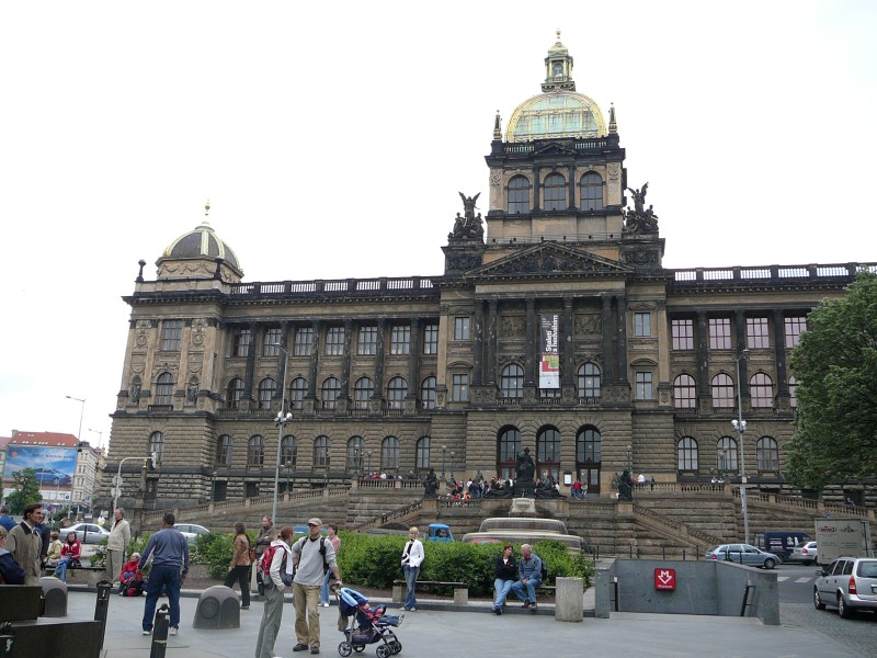 The front side of the National Museum in Prague