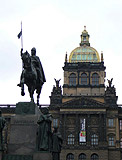 St Wenceslas Statue and the National Museum