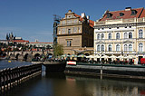 Novotny Footbridge with Prague Castle in the background