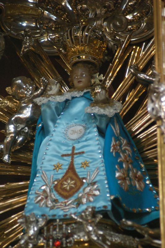 The Infant Jesus of Prague in His blue dress