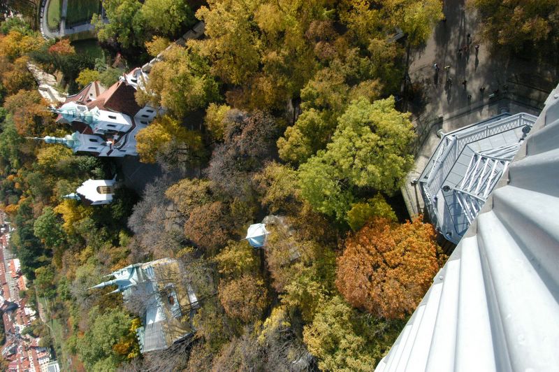 Look down from the Observation Tower