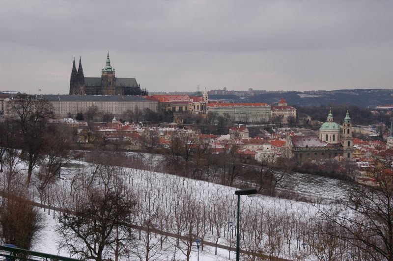 The Prague Castle in the winter