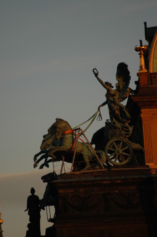 Statues on the National Theatre