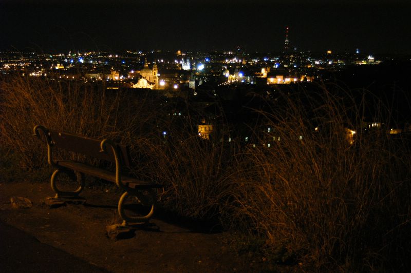 View from a bench on Letna