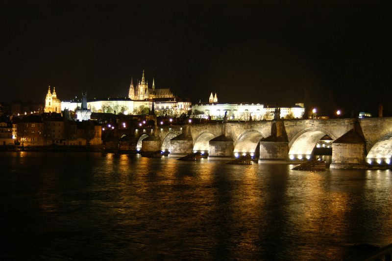 The Vltava by night
