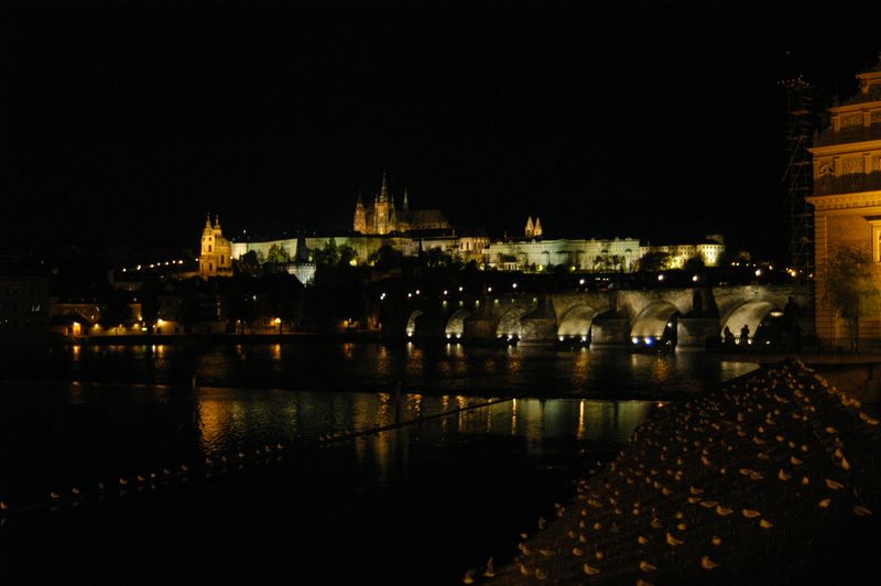 Prague colours by night