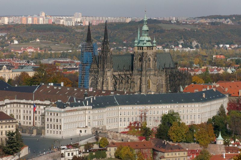 Old and New - The Castle vs. new Prague