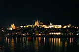 Night view from the Vltava bank