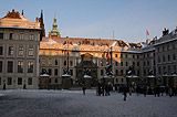 Winter evening sunshine