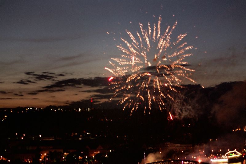 Prague fireworks