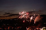 Fireworks seen from Vysehrad