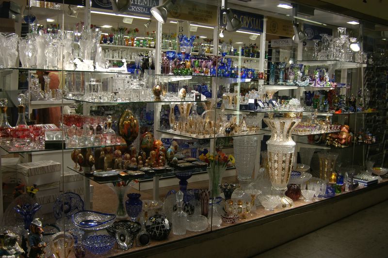 Czech crystals and souvenirs