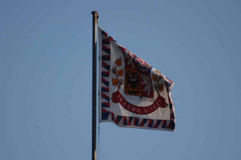 Praguese flag in the wind