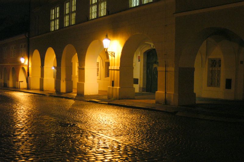 The way up to the Prague Castle
