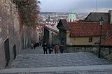 Way down from the Prague Castle