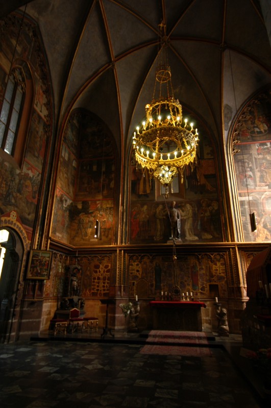 The interior of St Wenceslas Chapel