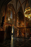 Beautiful frescoes on the wall of St Wenceslas Chapel