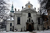 Strahov Monastery in white clothes