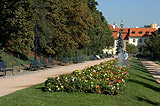 Park at the Memorial for the victims of Communism (Ujezd)