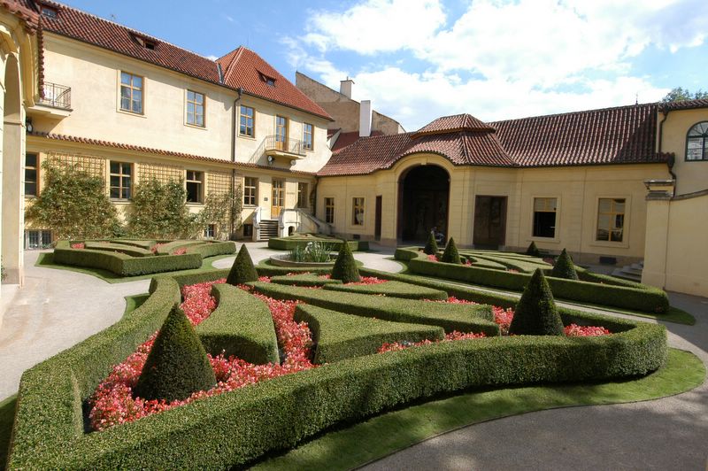 Flower beds in Vtrbovska Garden