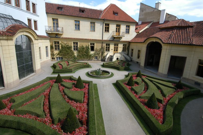 Inner court of the Gardens below the Prague Castle